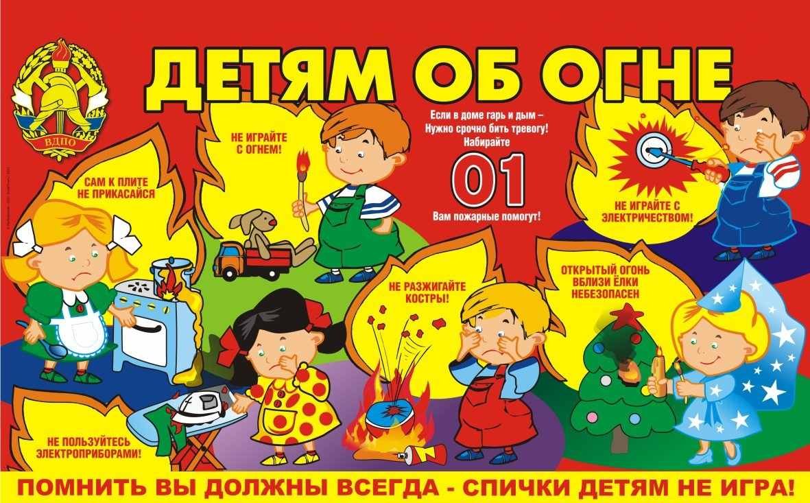 Детям об огне.