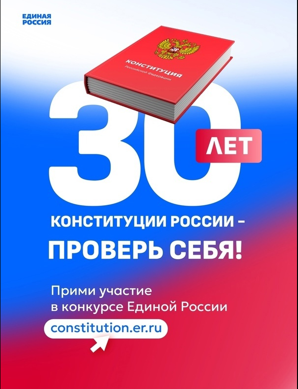 Всероссийский конкурс к 30-летию Конституции РФ..