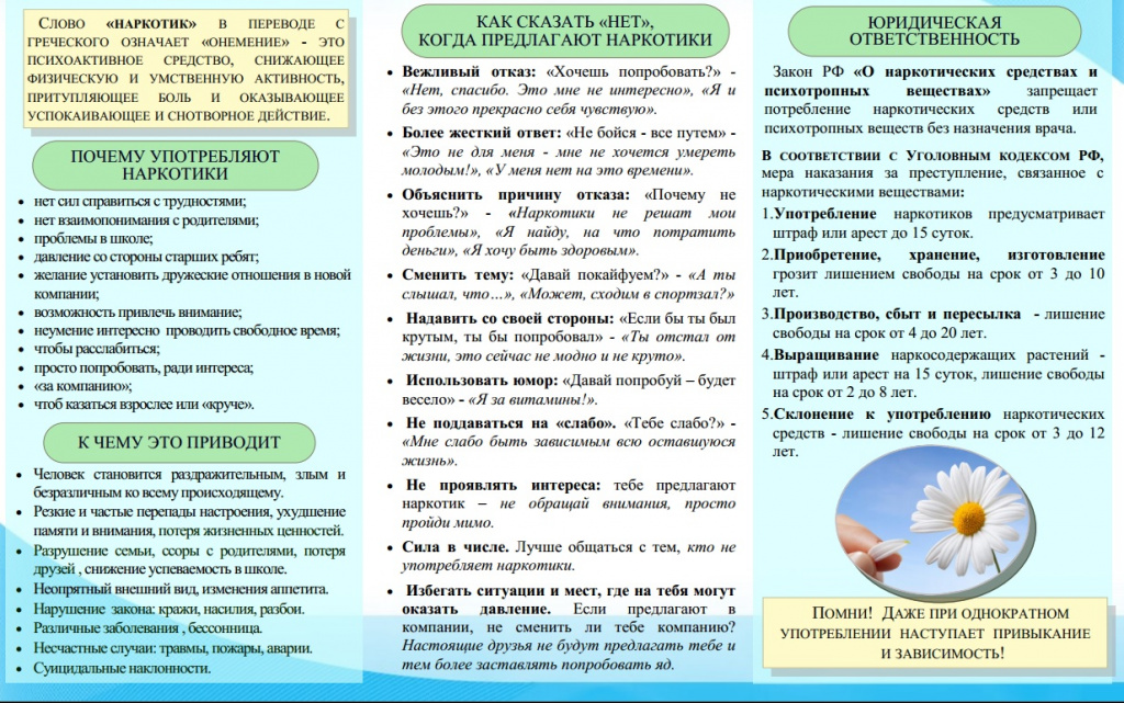 Скажи &quot;НЕТ&quot; наркотикам.