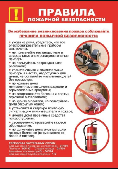 Памятка по пожарной безопасности. Памятка по пожарной безопасности.