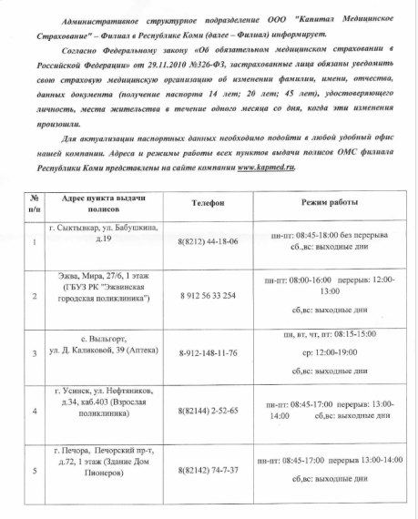 Информация ООО "Капитал Медицинское страхование". Информация ООО "Капитал Медицинское страхование".