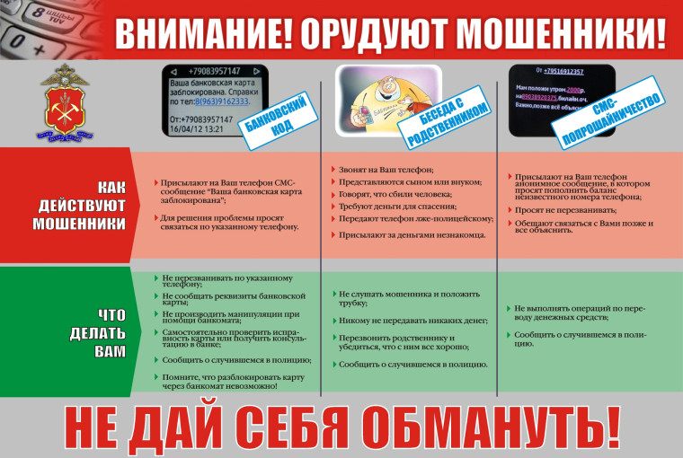 Осторожно, мошенники!. Осторожно, мошенники!.